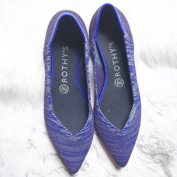 rothy's bright blue birdseye